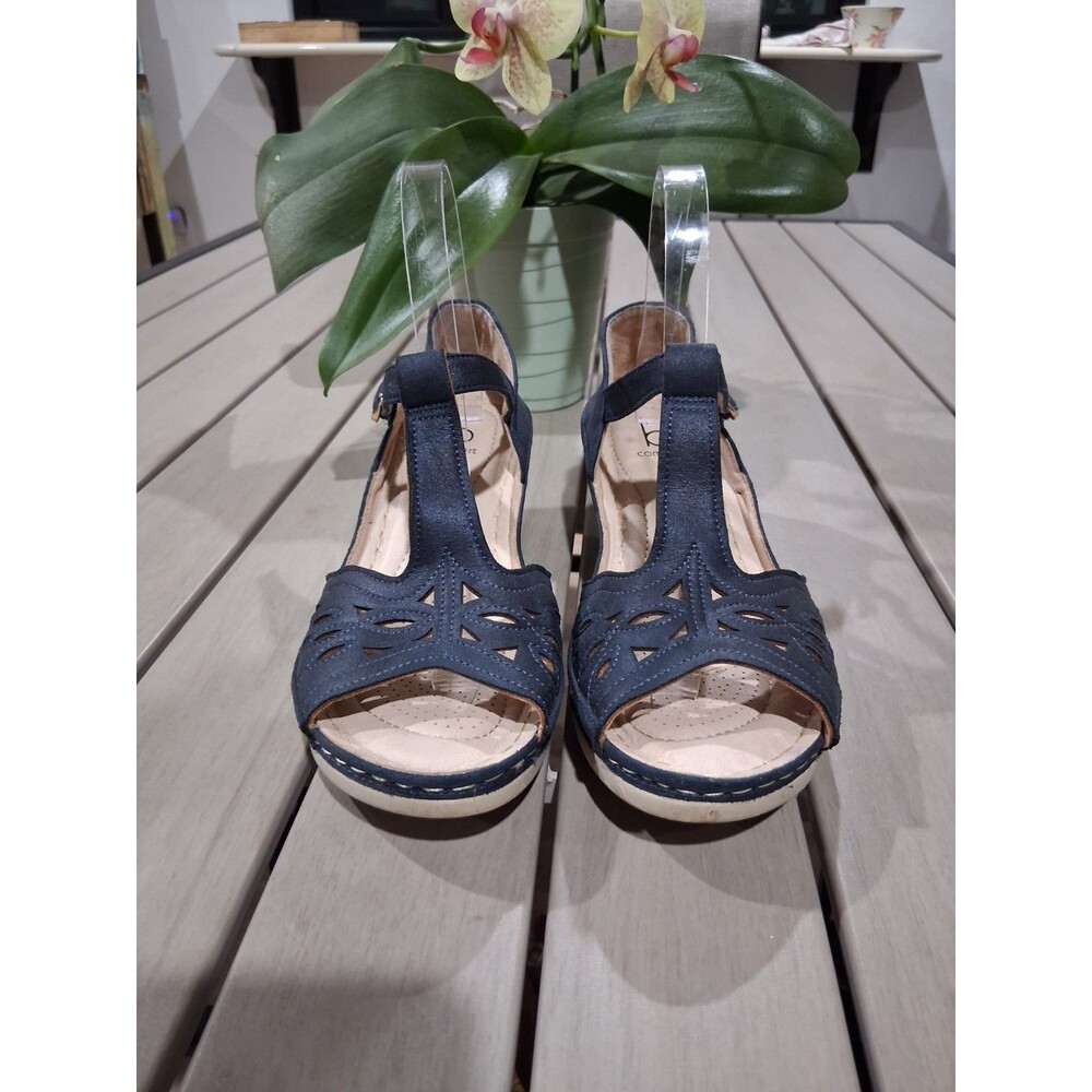 B Comfort Womens Wedge Sandals; Open Toe EU 40 Appr 9US SB6 - Picture 2 of 10
